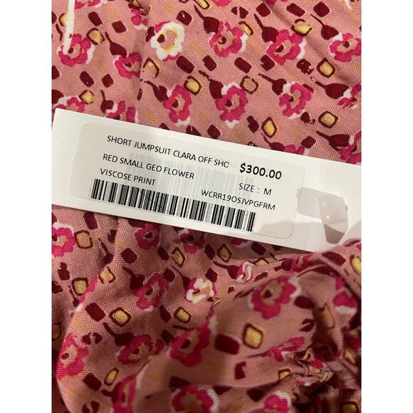 Poupette St Barth Clara Off The Shoulder Romper Size Medium - Picture 4 of 5